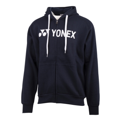Yonex Kapuzenjacke Full-Zip Logo Hoodie (Baumwolllmix) navyblau Herren